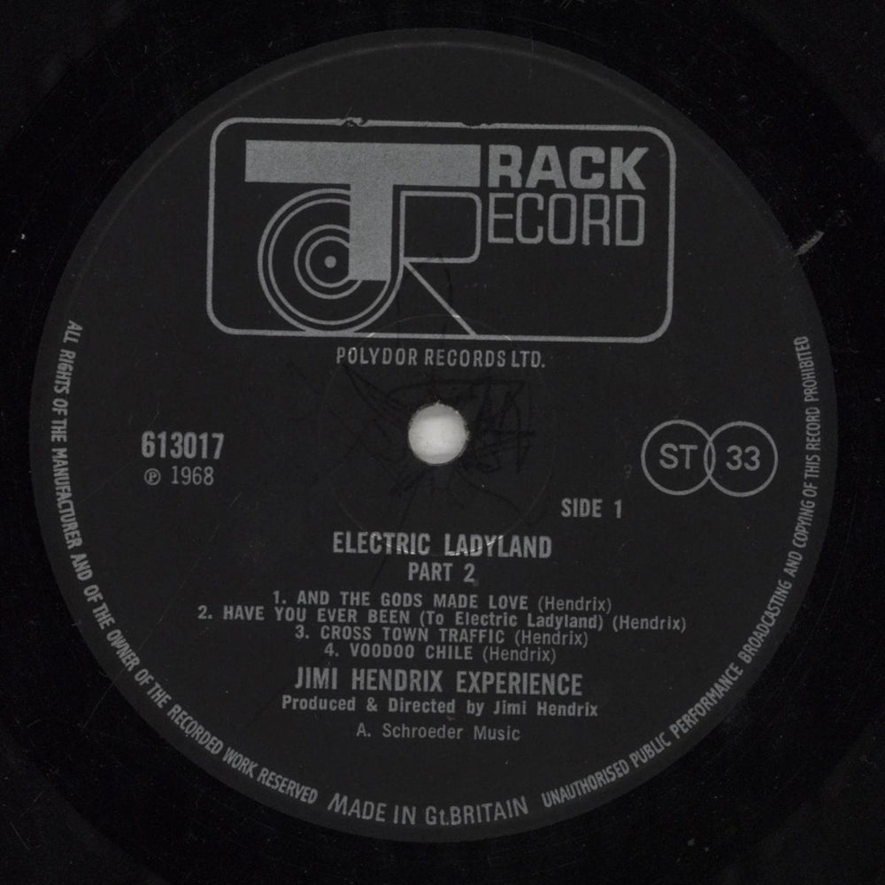 Jimi Hendrix Electric Ladyland - Part 2 - VG UK vinyl LP album (LP record) HENLPEL856306