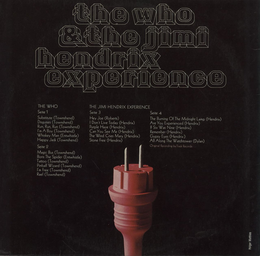 Jimi Hendrix The Who & The Jimi Hendrix Experience German 2-LP vinyl record set (Double LP Album)