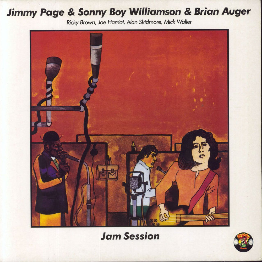 Jimmy Page Jam Session UK vinyl LP album (LP record) 300011