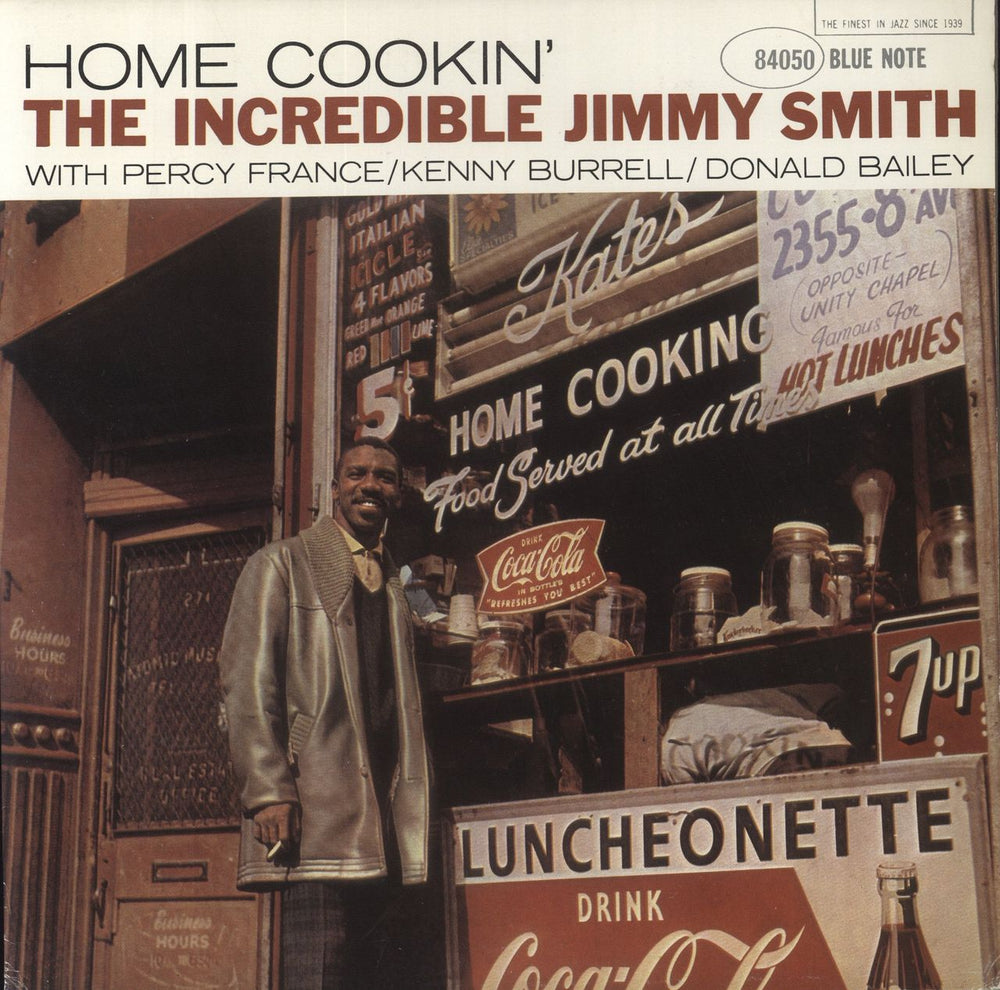 Jimmy Smith (Jazz Organ) Home Cookin' French vinyl LP album (LP record) BST-84050