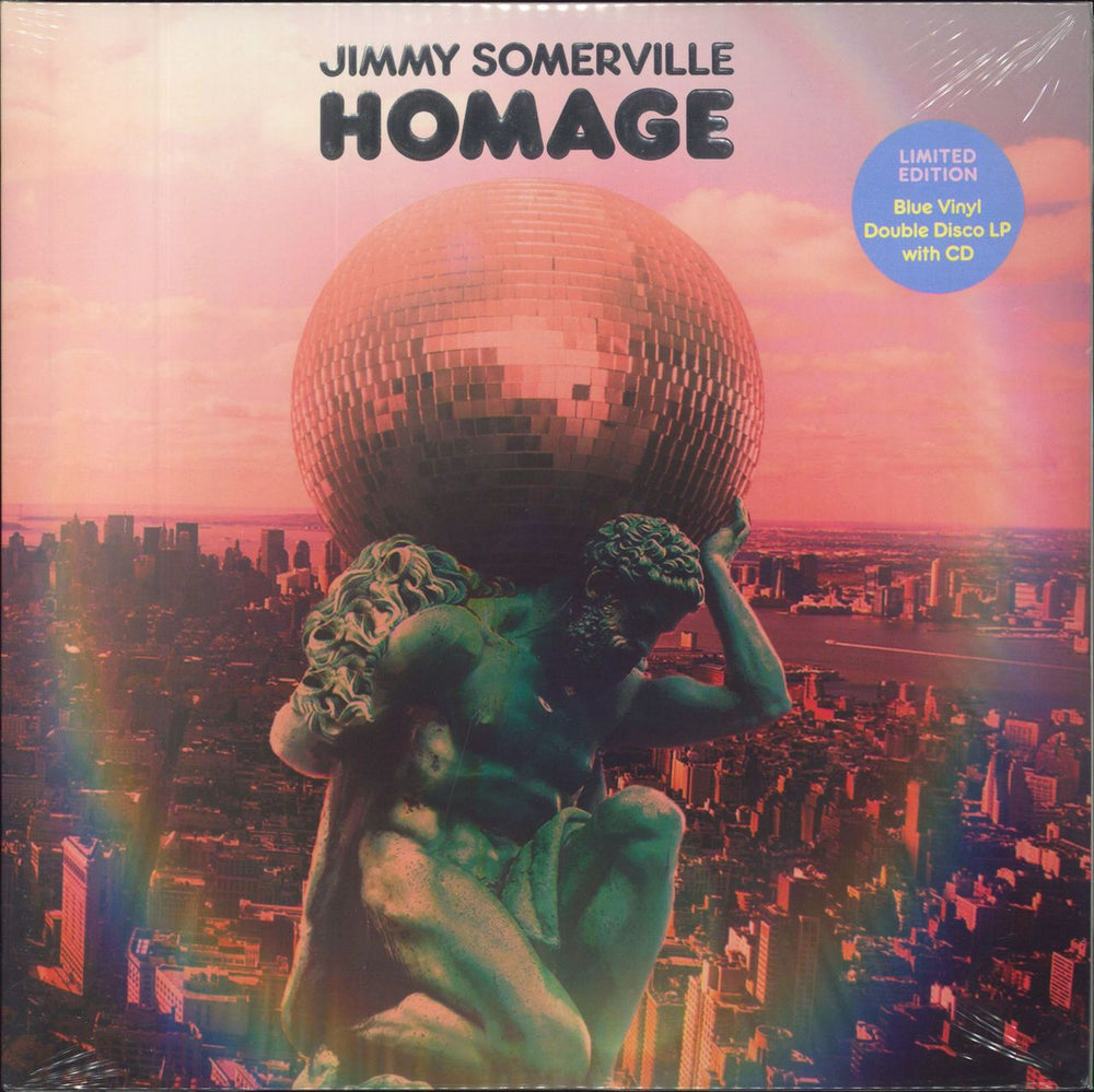 Jimmy Somerville Homage - Blue Vinyl + CD UK 2-LP vinyl record set (Double LP Album) SFELP040D