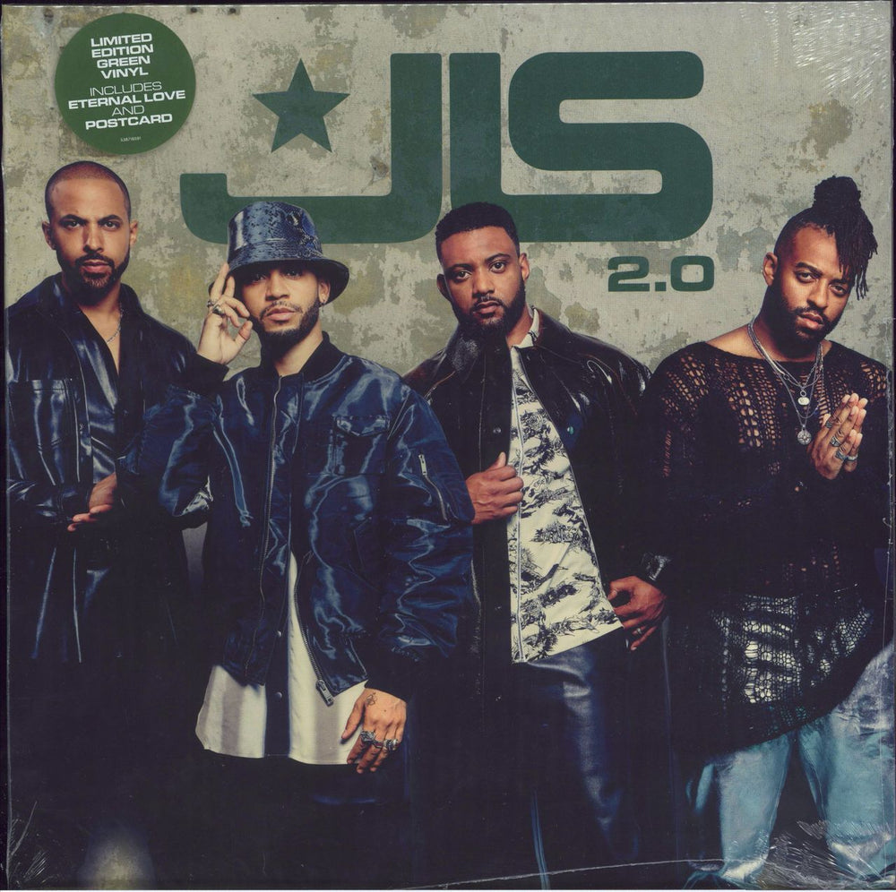 JLS 2.0 (Two Point) - Marvin Green Vinyl + Signed Print - Sealed UK vinyl LP album (LP record) B09FFJ7NWV