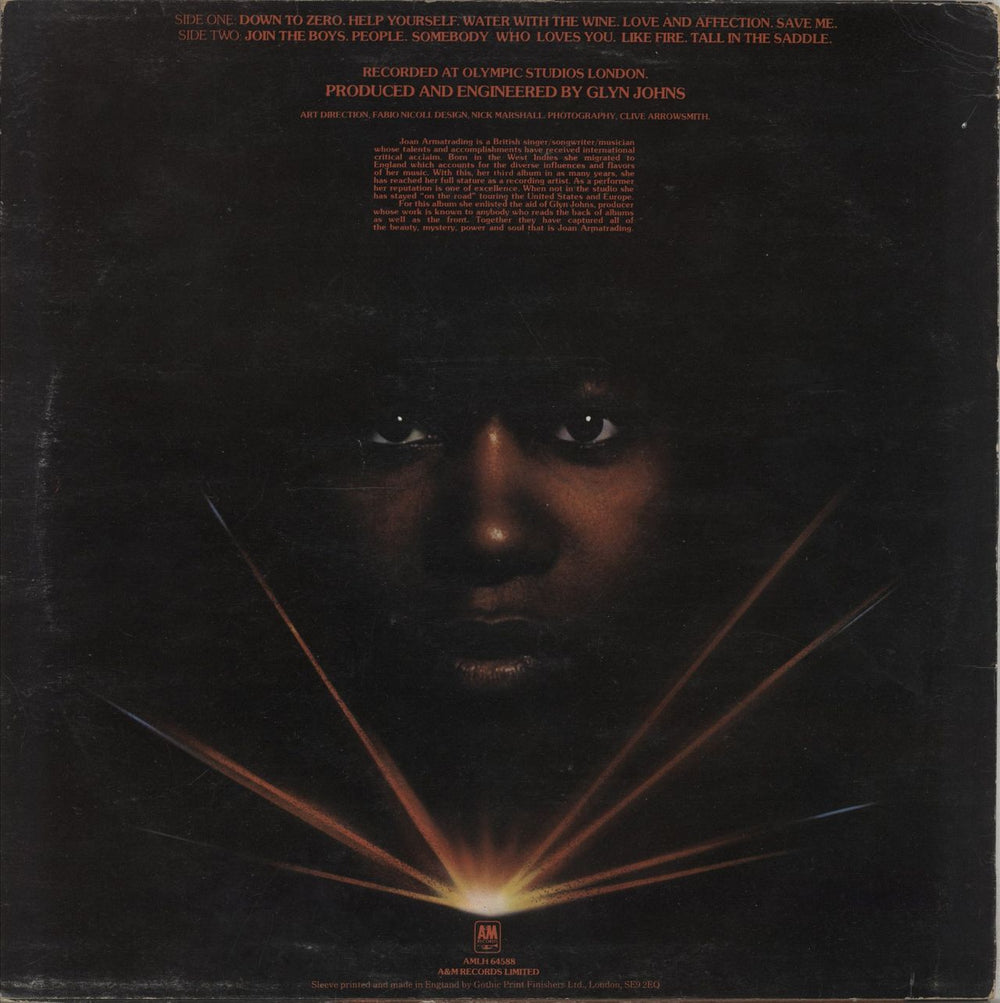 Joan Armatrading Joan Armatrading - EX UK vinyl LP album (LP record)