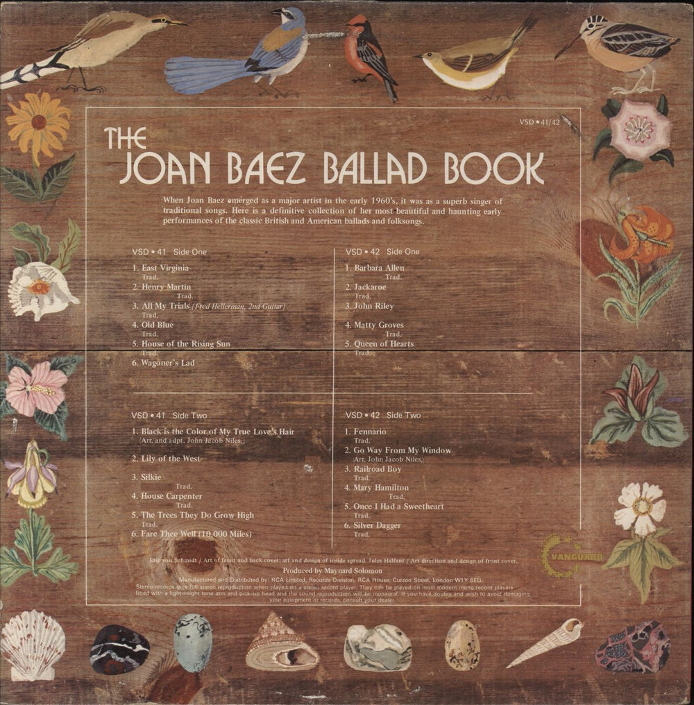 Joan Baez Ballad Book UK 2-LP vinyl record set (Double LP Album)