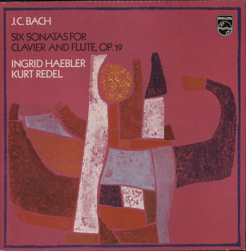 Johann Christian Bach Six Sonatas For Clavier And Flute, Op.19 - White Label Test Pressing Dutch Promo vinyl LP album (LP record) 6780025