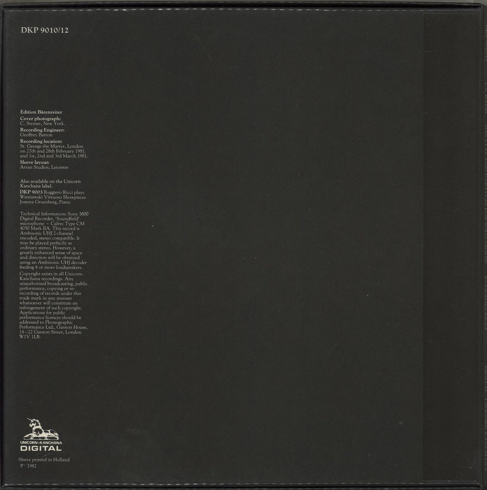 Johann Sebastian Bach Bach: The Complete Sonatas And Partitas For Solo Violin Dutch Vinyl Box Set