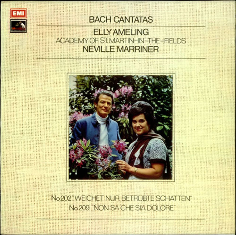 Johann Sebastian Bach Cantatas UK vinyl LP album (LP record) ASD2876