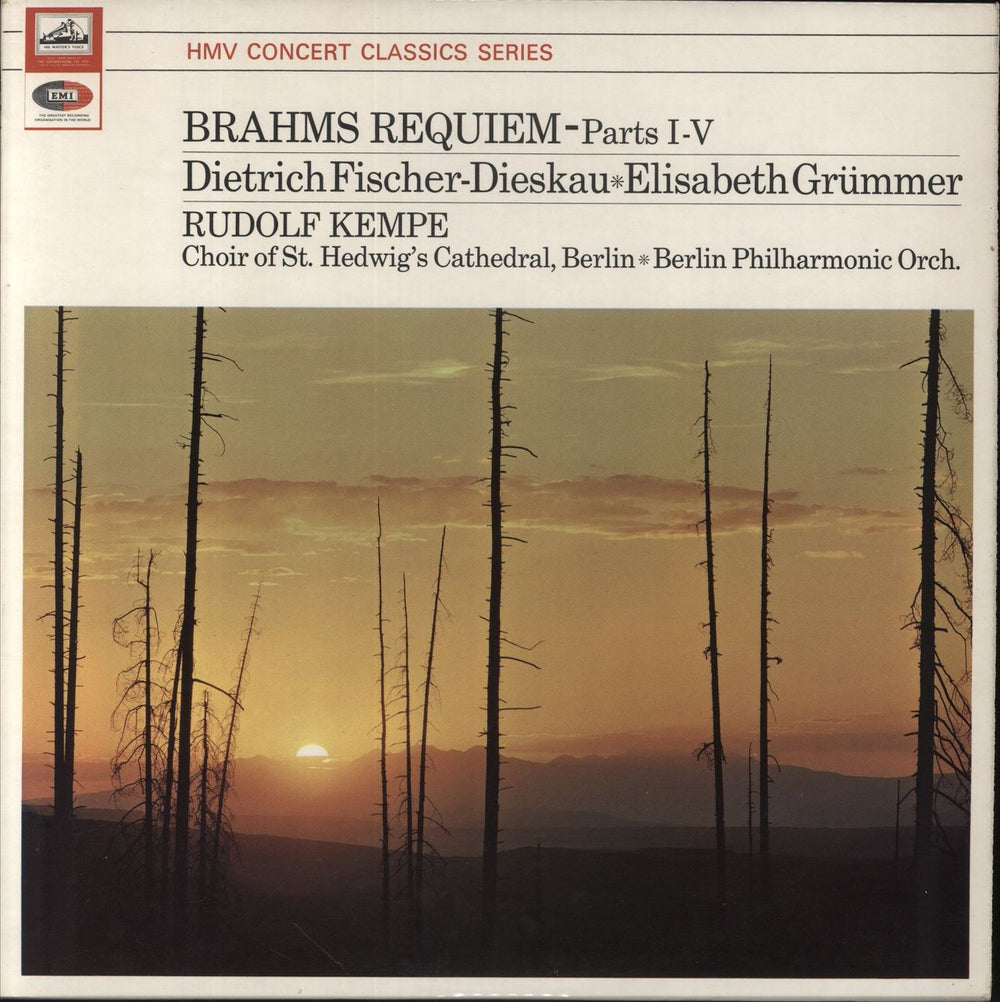 Johannes Brahms A German Requiem - Parts I-VII UK 2-LP vinyl record set (Double LP Album) XLP30073/XLP30074