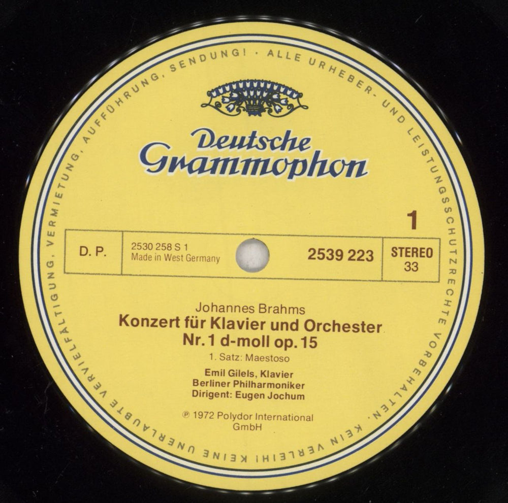 Johannes Brahms Brahms: Die Klavierkonzerte German 2-LP vinyl record set (Double LP Album) B102LBR837033