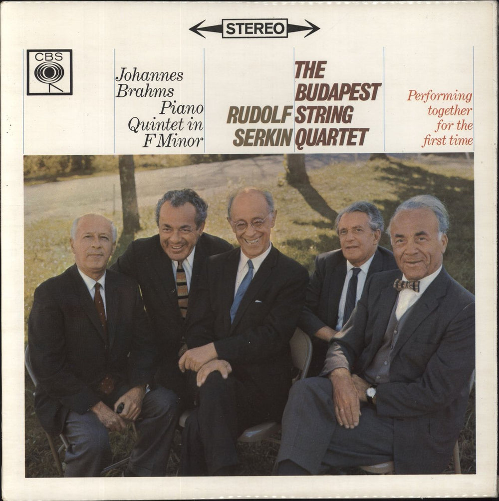 Johannes Brahms Johannes Brahms Piano Quintet In F Minor UK vinyl LP album (LP record) SBRG72273