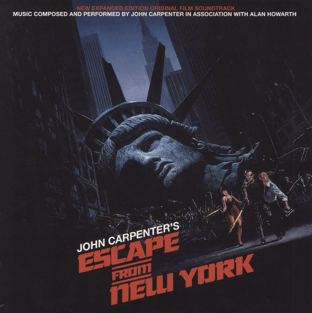 John Carpenter Escape From New York - Expanded Edition - Blue Vinyl UK 2-LP vinyl record set (Double LP Album) SILLP1493
