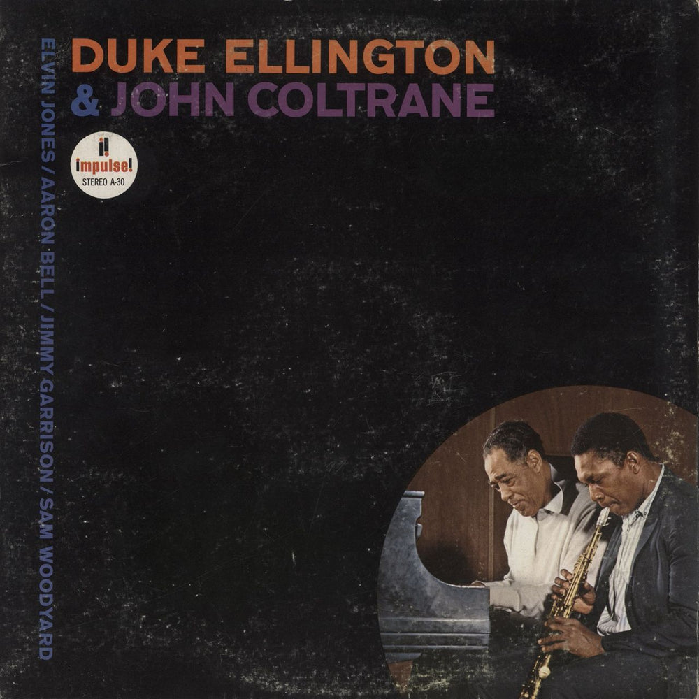 John Coltrane Duke Ellington & John Coltrane US vinyl LP album (LP record) A-30