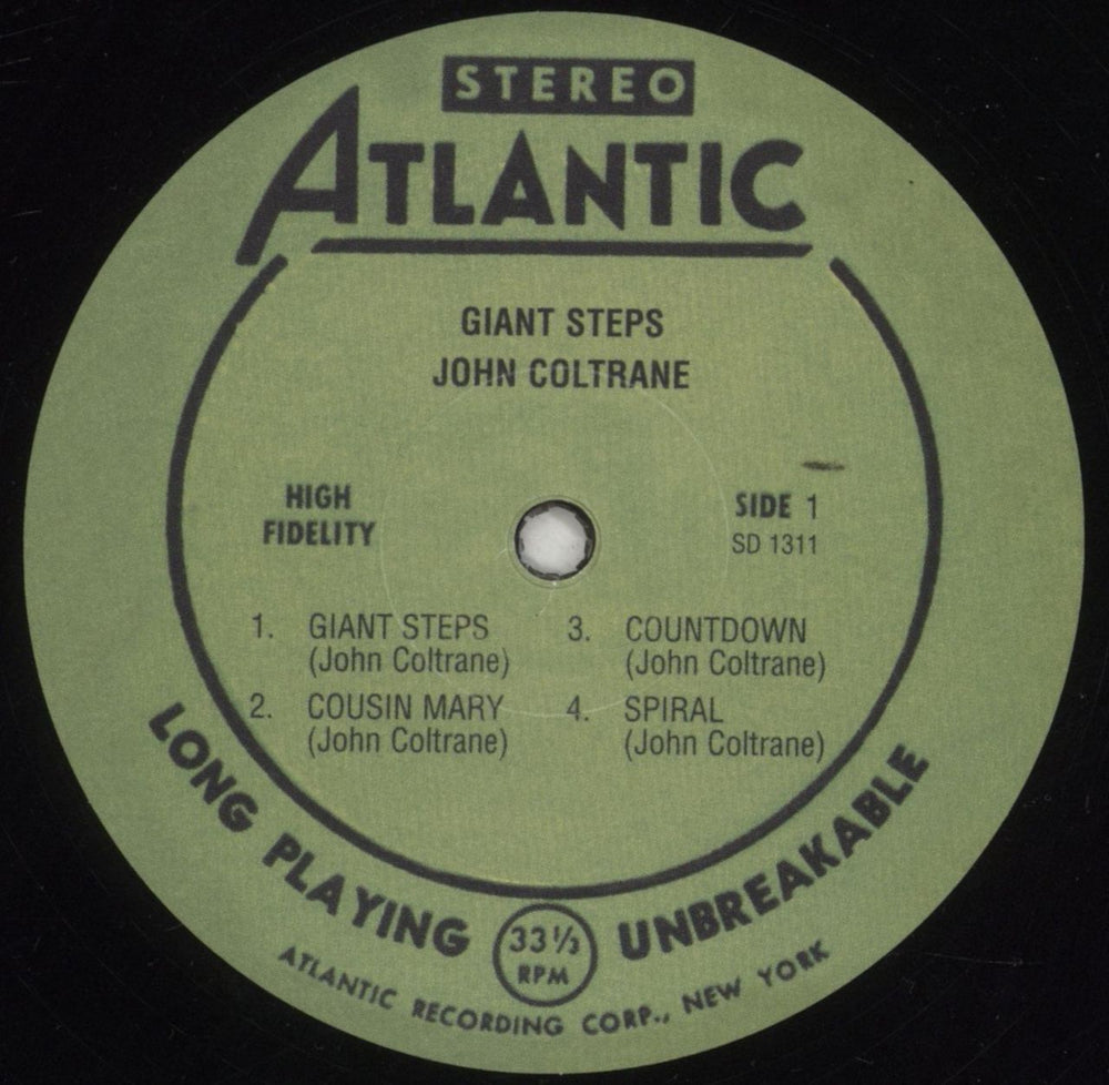 John Coltrane Giant Steps UK vinyl LP album (LP record) JCOLPGI856717