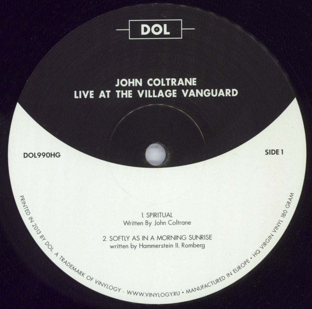 John Coltrane 'Live' At The Village Vanguard UK vinyl LP album (LP record) JCOLPLI832246