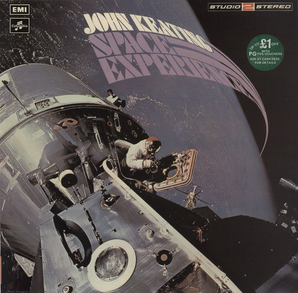 John Keating Space Experience - Sticker UK vinyl LP album (LP record) TWO393