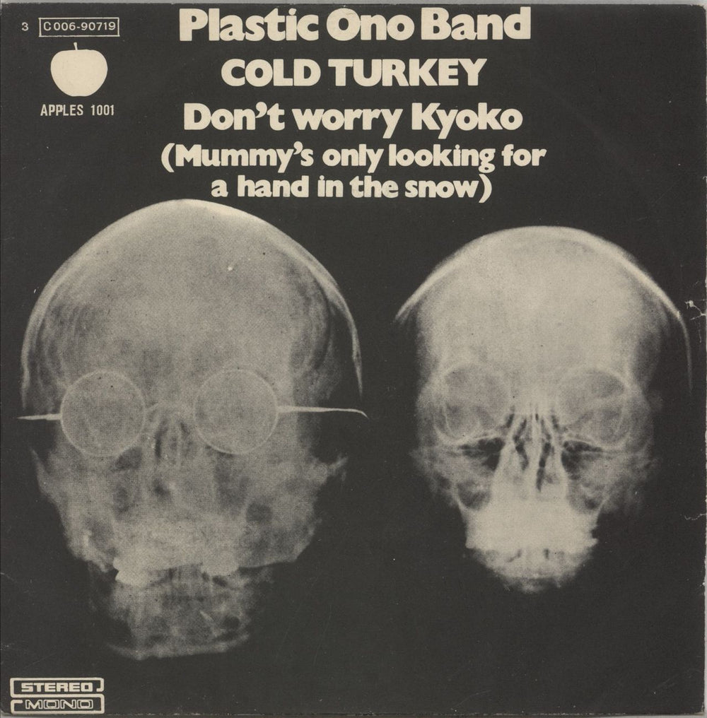 John Lennon Cold Turkey Italian 7" vinyl single (7 inch record / 45) 3C006-90719