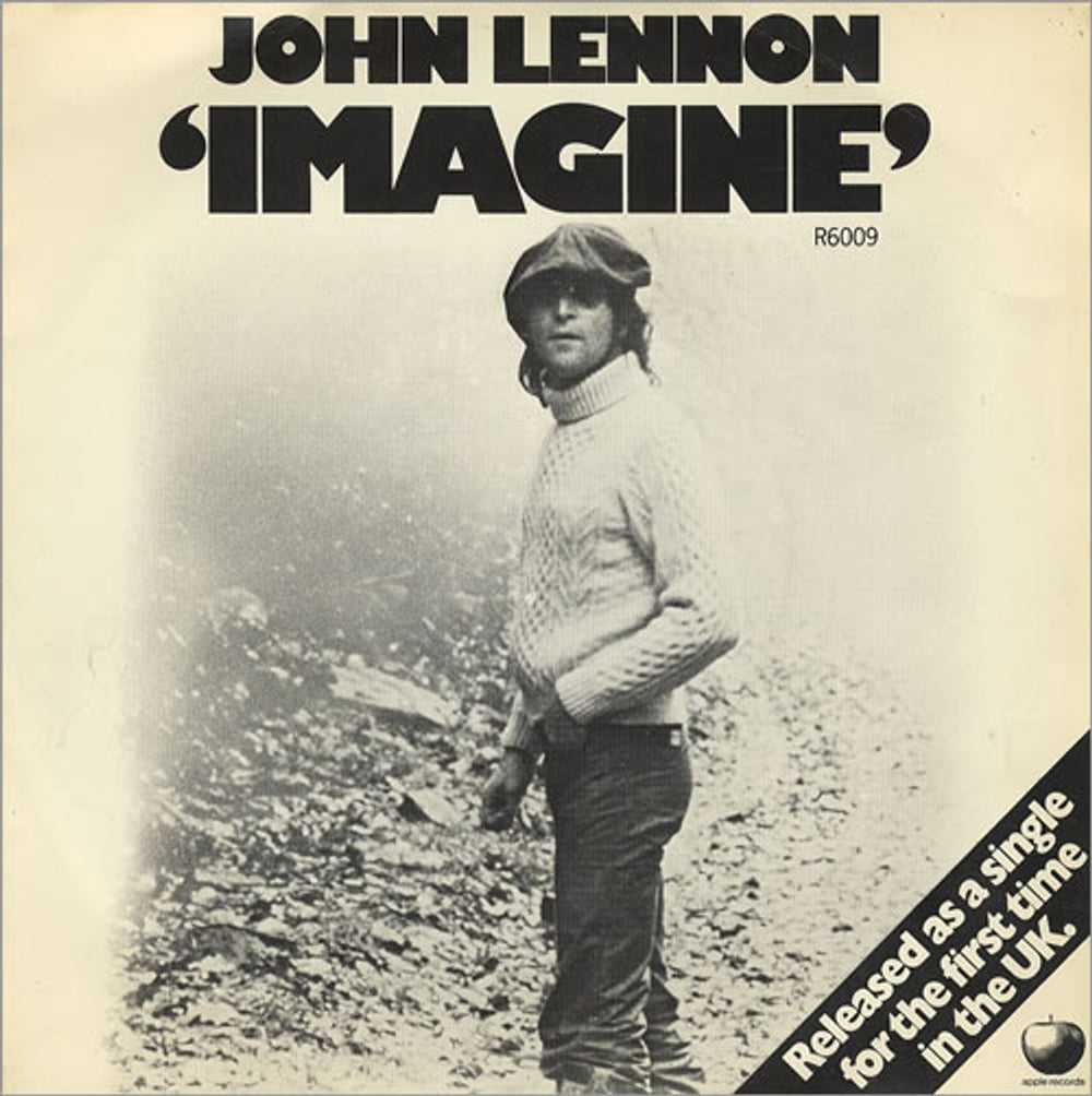 John Lennon Imagine - P/S UK 7" vinyl single (7 inch record / 45) R6009