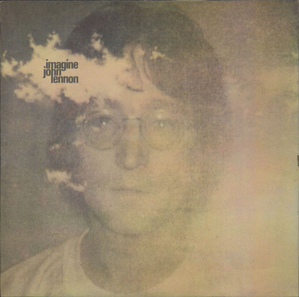 John Lennon Imagine + Poster - EX UK vinyl LP album (LP record) PAS10004