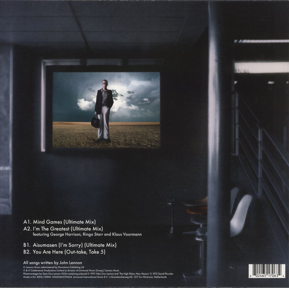 John Lennon Mind Games EP - 180gm - RSD24 UK 12" vinyl single (12 inch record / Maxi-single) 602465170634