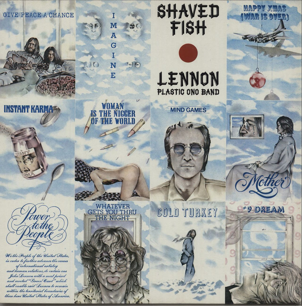 John Lennon Shaved Fish - 3rd UK vinyl LP album (LP record) PCS7173