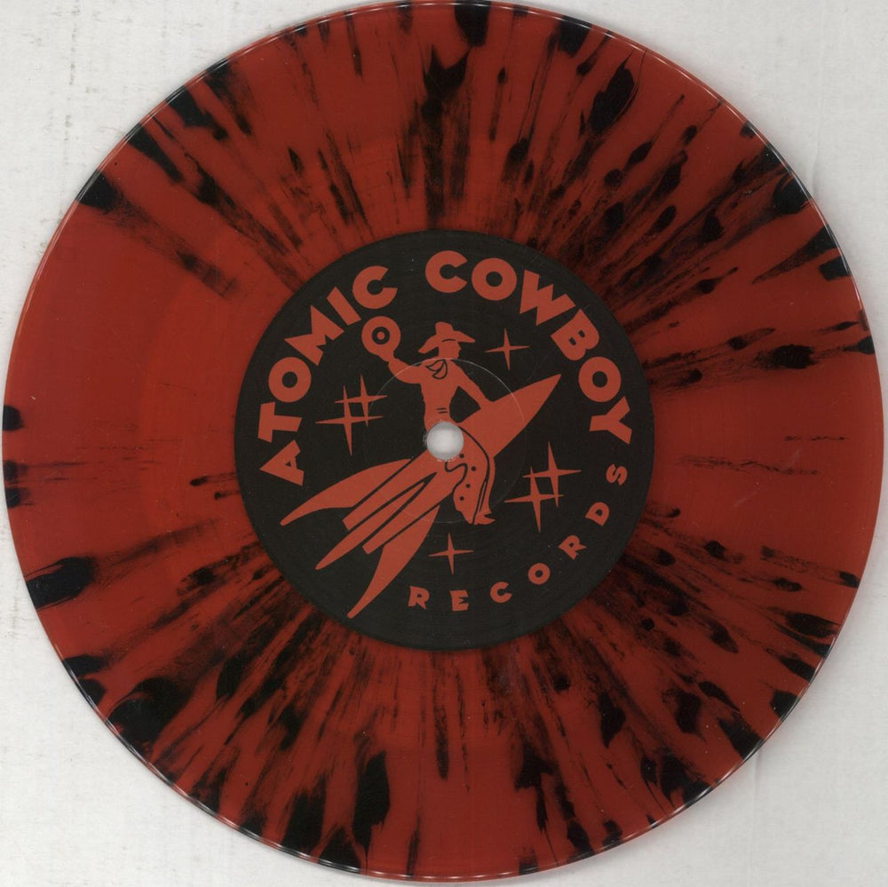 John Lewis [Rockabilly] The Long Distance Lock Down Sessions - Red Splatter Vinyl UK 7" vinyl single (7 inch record / 45) 74I07TH851709