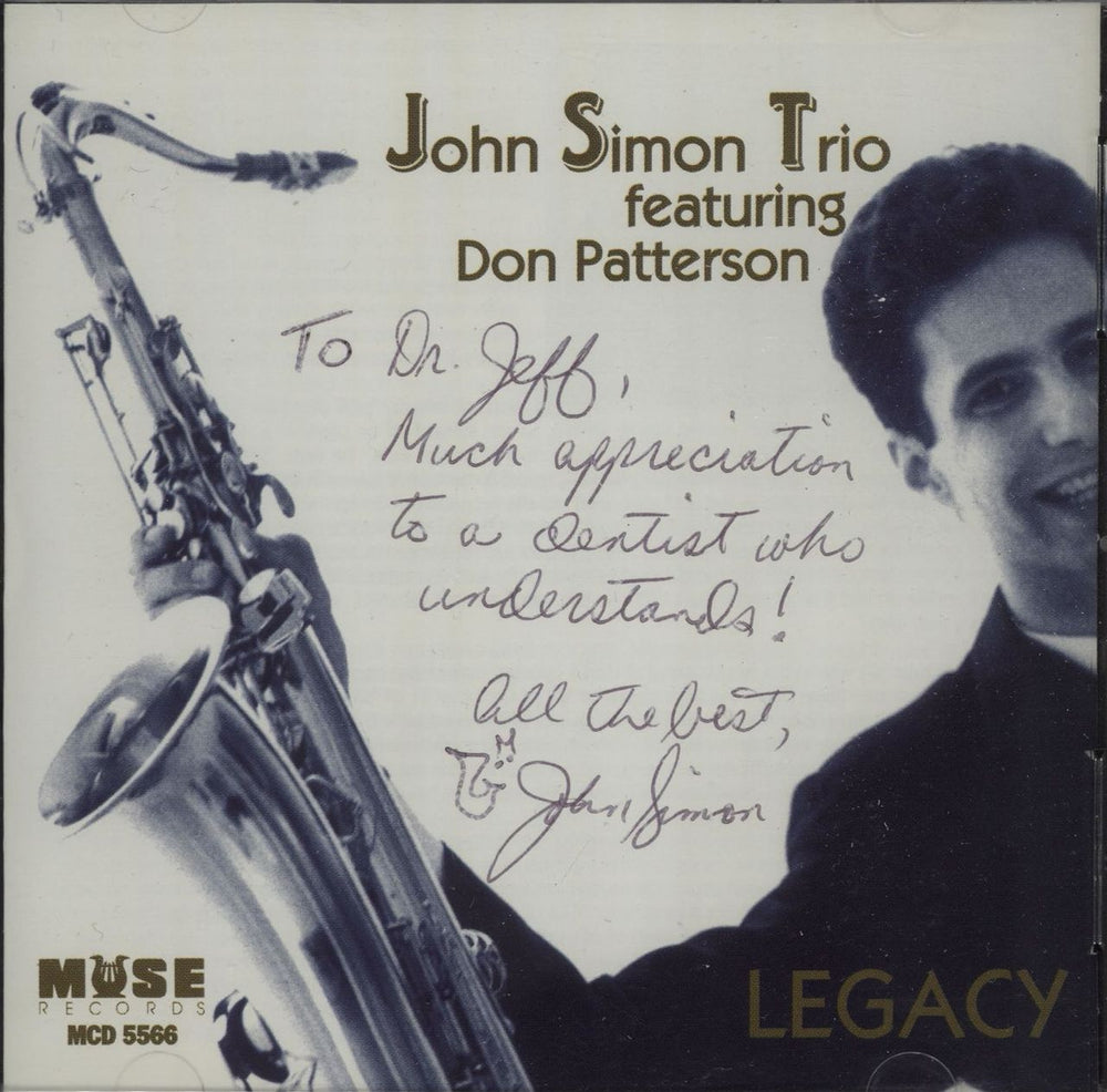 John Simon (Jazz) Legacy US CD album (CDLP) MCD-5566