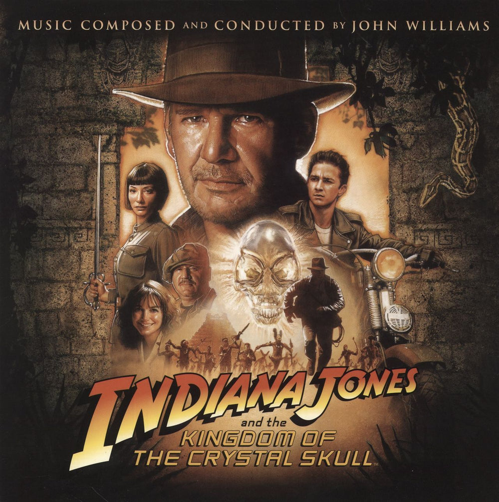 John Williams (Composer) Indiana Jones And The Kingdom Of The Crystal Skull - 180 Gram UK 2-LP vinyl record set (Double LP Album) 050087550462