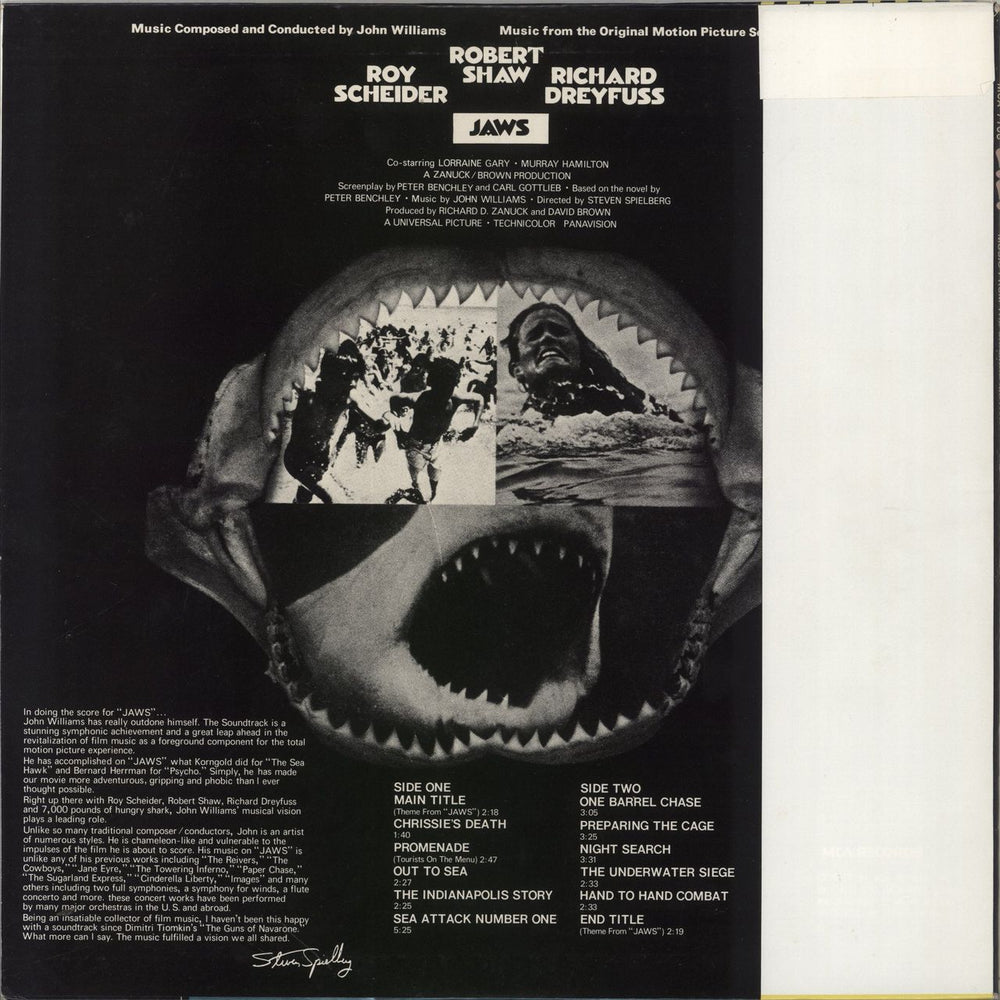 John Williams (Composer) Jaws Japanese vinyl LP album (LP record)