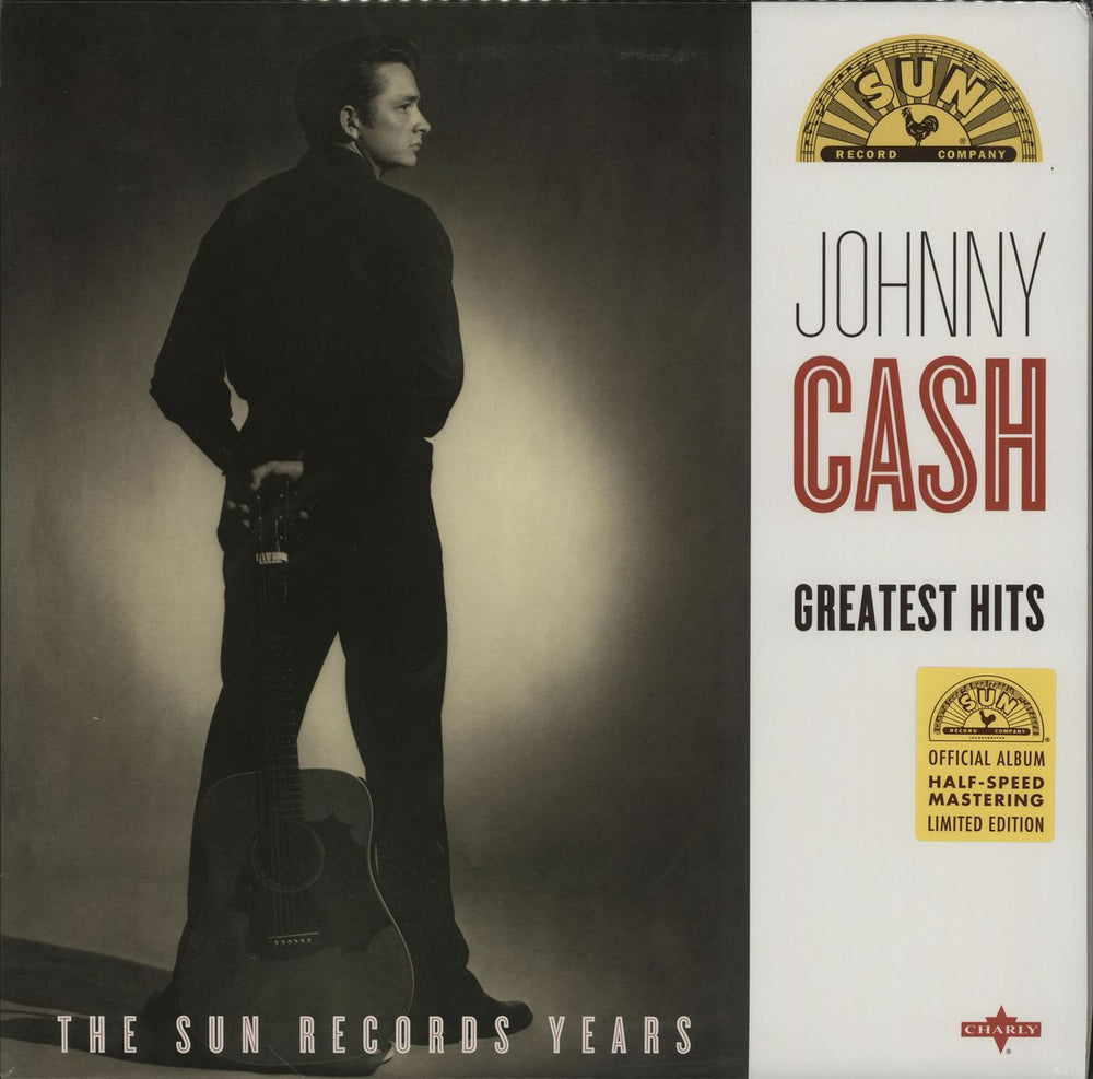 Johnny Cash Greatest Hits: The Sun Records Years - Half-Speed Mastered + Resealable Bag UK vinyl LP album (LP record) SUNLP1932