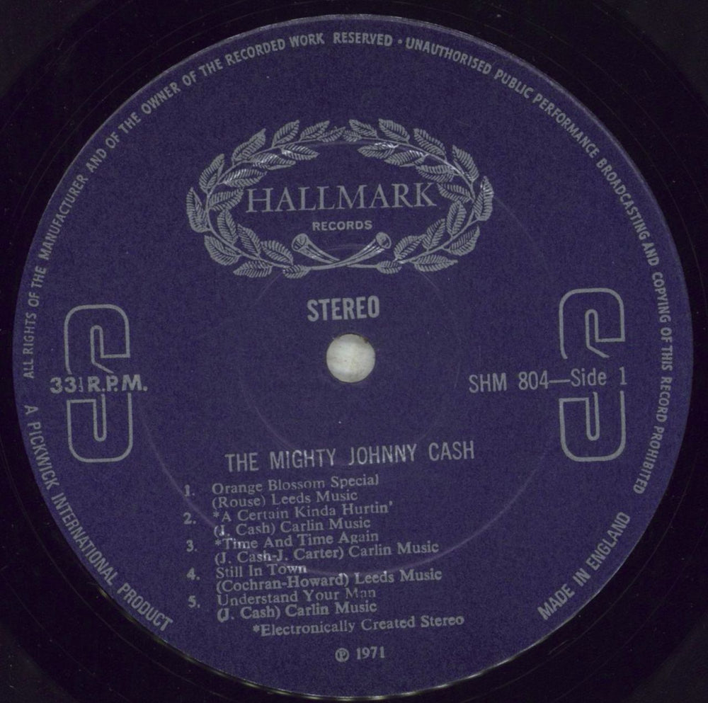 Johnny Cash The Mighty Johnny Cash UK vinyl LP album (LP record) JCSLPTH689477
