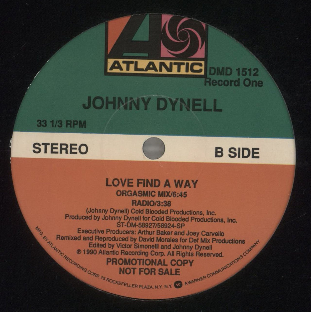 Johnny Dynell Love Find A Way - 2 x 12" US Promo 12" vinyl single (12 inch record / Maxi-single)