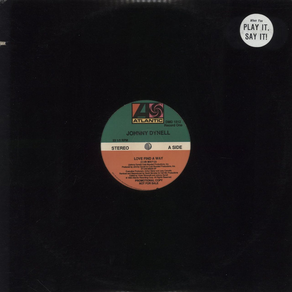 Johnny Dynell Love Find A Way - 2 x 12" US Promo 12" vinyl single (12 inch record / Maxi-single) DMD1512