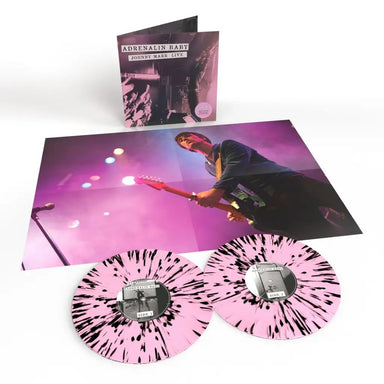 Johnny Marr Adrenalin Baby | Johnny Marr Live - Pink & Black Splatter Vinyl - Sealed UK 2-LP vinyl record set (Double LP Album) JYR2LAD835305