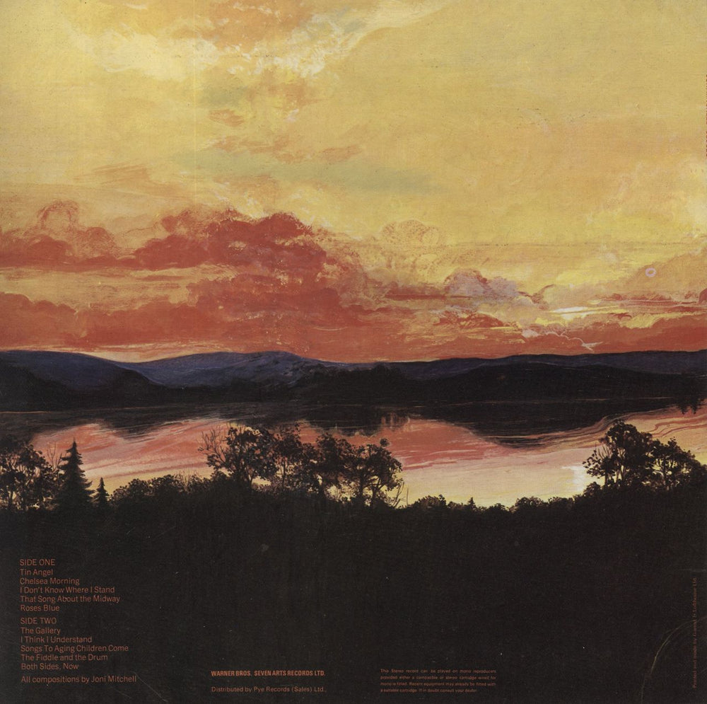 Joni Mitchell Clouds - 2nd UK vinyl LP album (LP record)