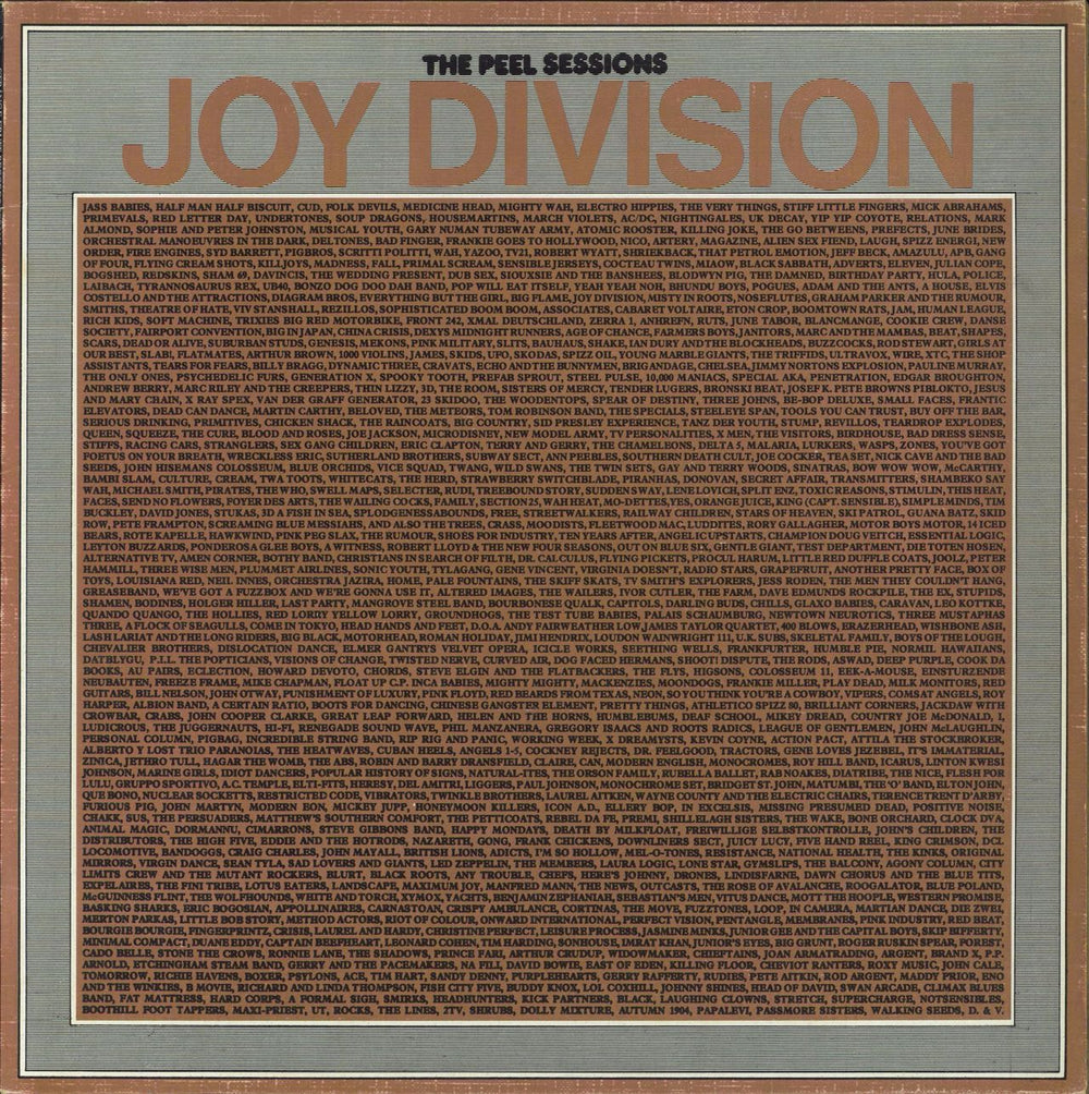 Joy Division The Peel Sessions - textured sleeve - EX UK 12" vinyl single (12 inch record / Maxi-single) SFPS033