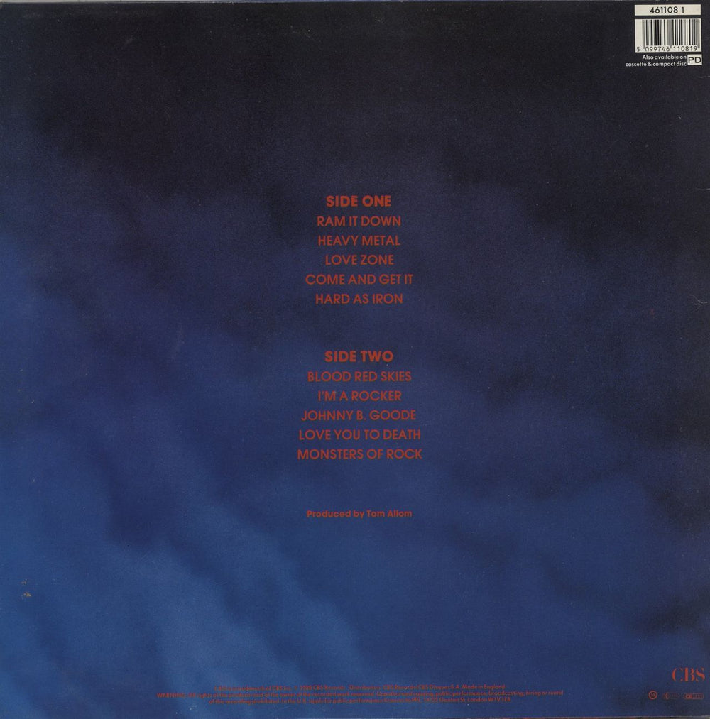 Judas Priest Ram It Down UK vinyl LP album (LP record) 5099746110819