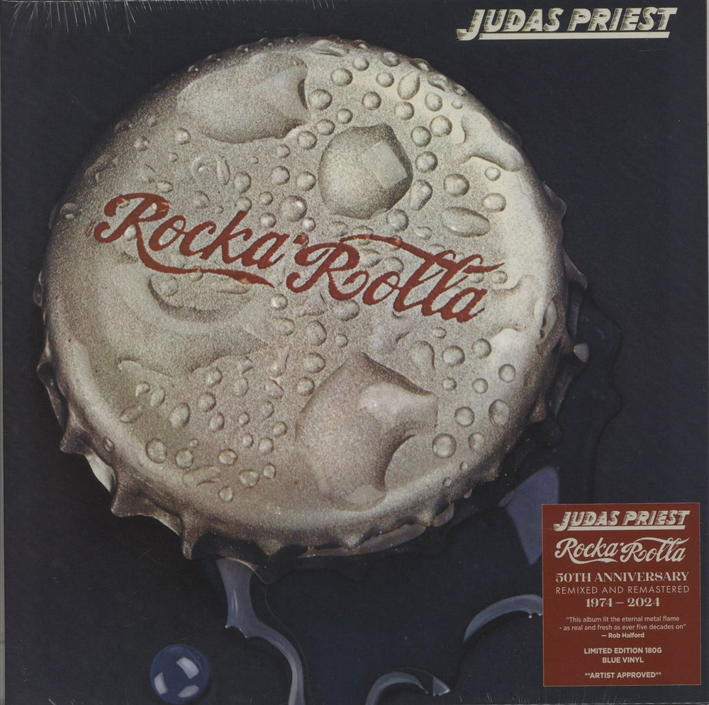 Judas Priest Rocka Rolla - 180 Gram Blue Vinyl - Sealed UK vinyl LP album (LP record) EXCITER001LP