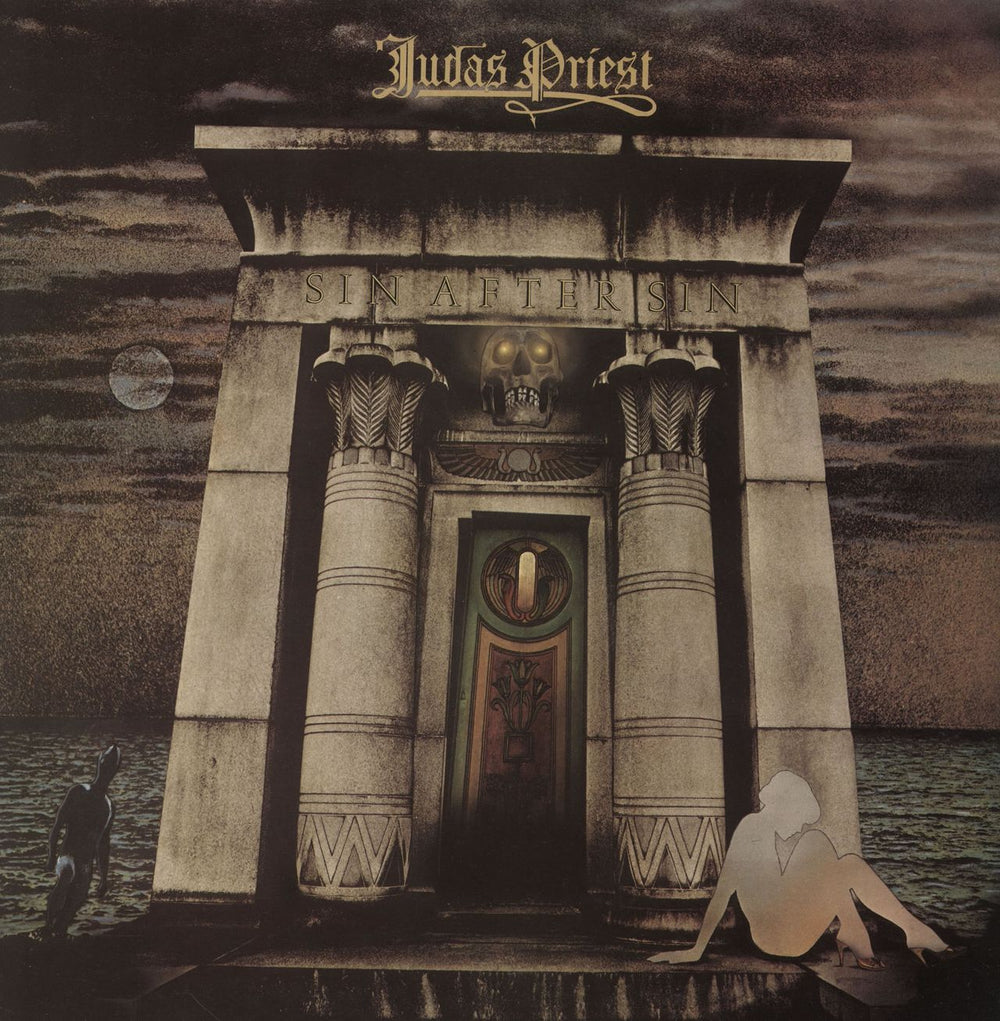 Judas Priest Sin After Sin UK vinyl LP album (LP record) CBS82008