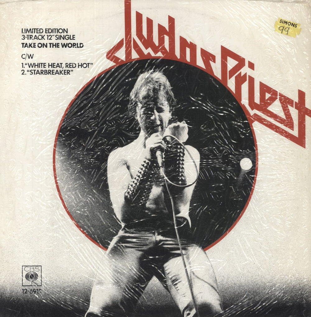 Judas Priest Take On The World - shrink UK 12" vinyl single (12 inch record / Maxi-single) 12-6915