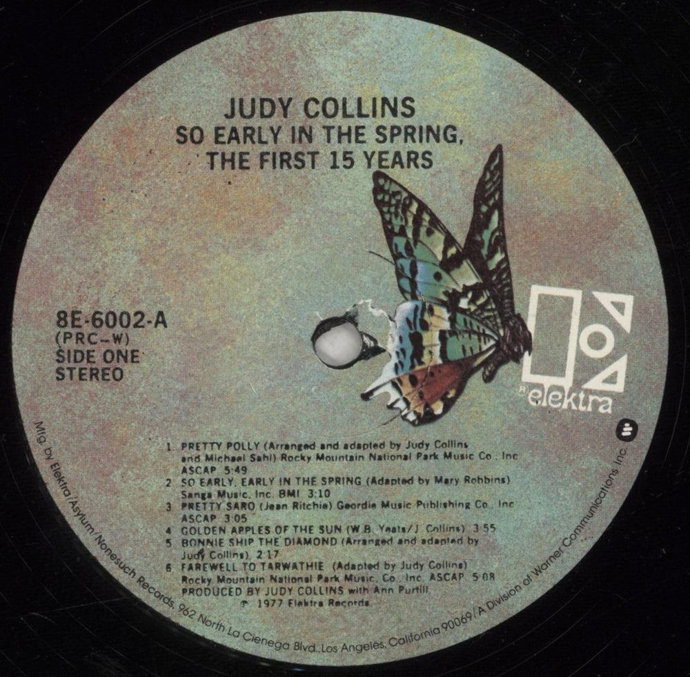 Judy Collins So Early In The Spring, The 15 Years US 2-LP vinyl record set (Double LP Album) JUC2LSO874476
