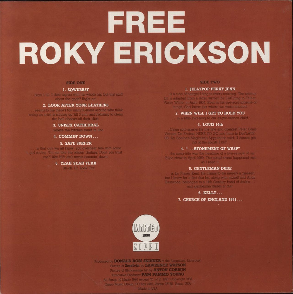 Julian Cope Droolian US vinyl LP album (LP record)