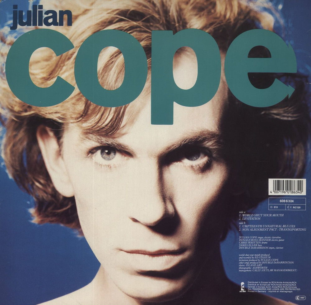 Julian Cope World Shut Your Mouth German 12" vinyl single (12 inch record / Maxi-single) 4007196086340