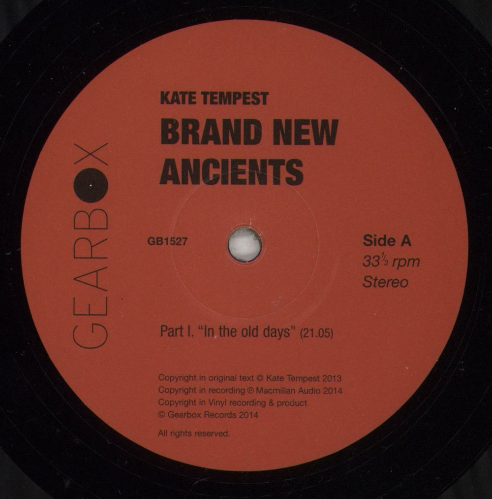 Kae Tempest Brand New Ancients UK 2-LP vinyl record set (Double LP Album) K-42LBR878584