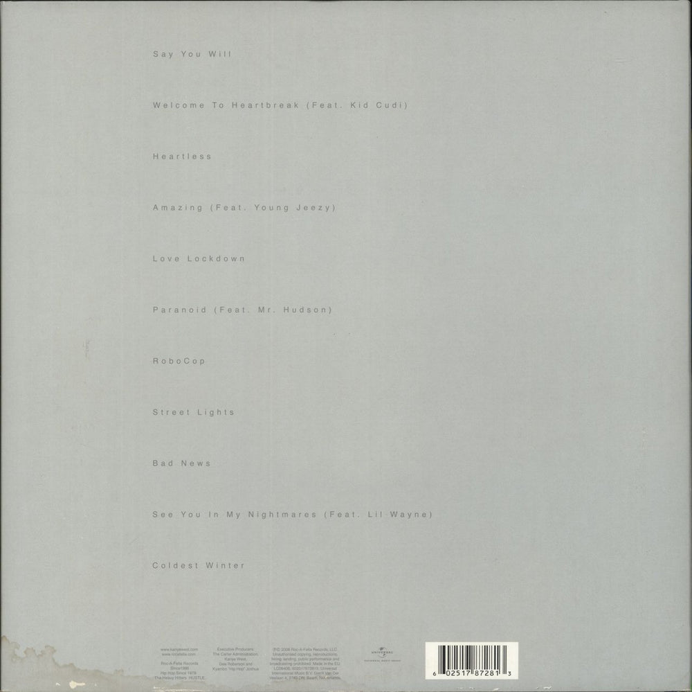 Kanye West 808s & Heartbreak - VG UK 2-LP vinyl record set (Double LP Album) 602517872813