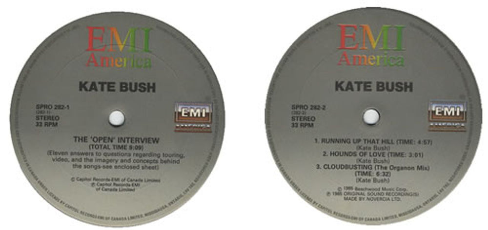 Kate Bush An Interview With Kate Bush Canadian Promo vinyl LP album (LP record) BUSLPAN69607