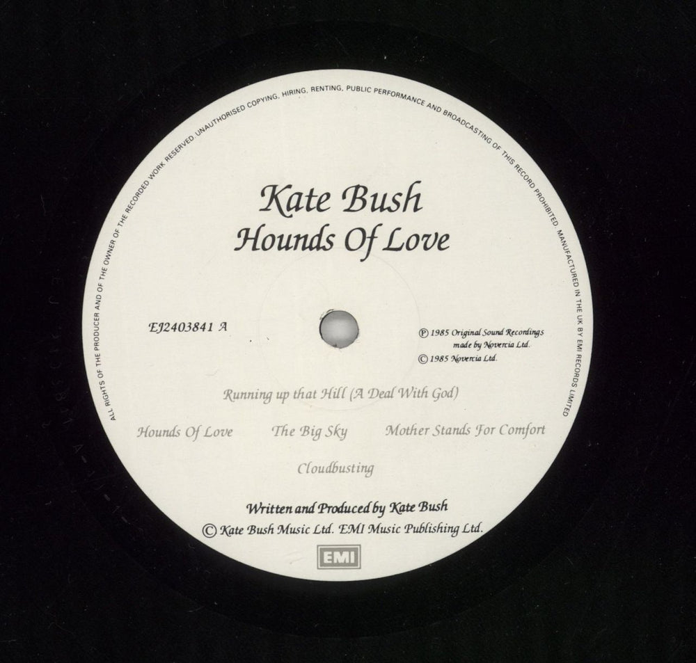 Kate Bush Hounds Of Love - 1st + Merch Insert - EX UK vinyl LP album (LP record) BUSLPHO45545