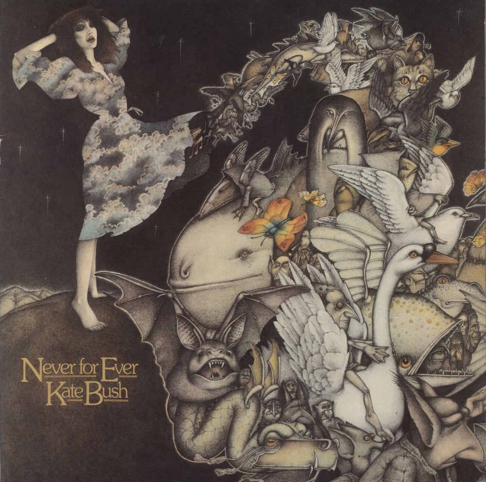 Kate Bush Never For Ever - 1st - EX UK vinyl LP album (LP record) EMA794