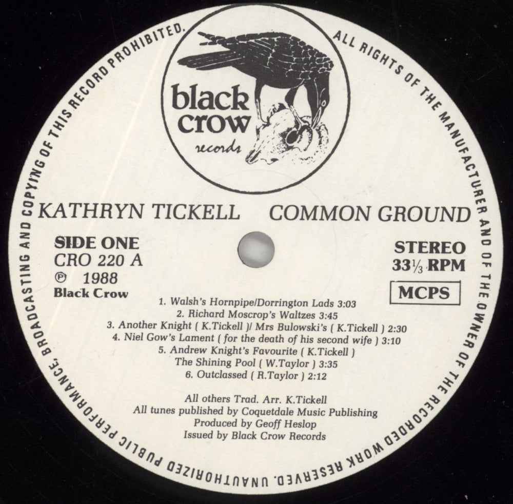 Kathryn Tickell Common Ground - Shrink UK vinyl LP album (LP record) KK8LPCO859813