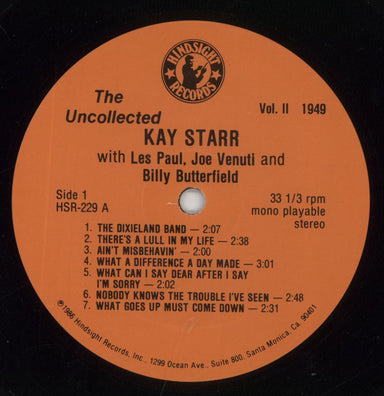 Kay Starr With Les Paul, Joe Venuti & Billy Butterfield - Sealed US vinyl LP album (LP record) KYRLPWI849016