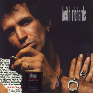 Keith Richards Talk Is Cheap - 180gm Red Vinyl UK vinyl LP album (LP record) BMGCAT338CLP